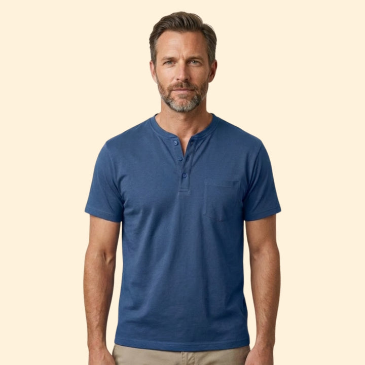 Men's Sleek Button T-shirt
