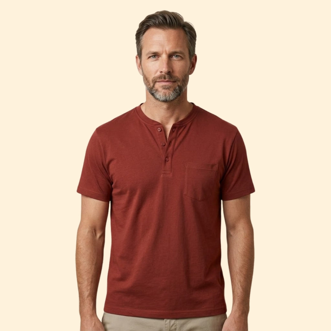 Men's Sleek Button T-shirt