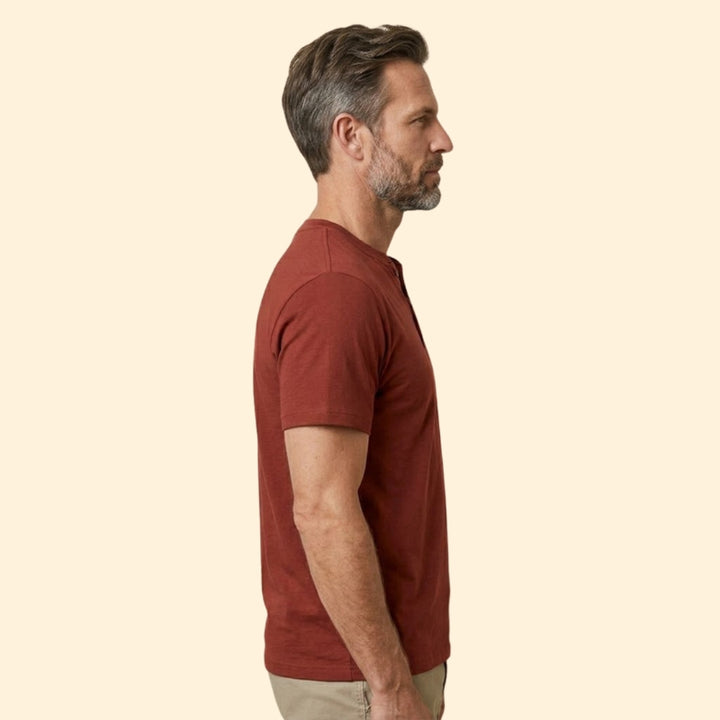 Men's Sleek Button T-shirt