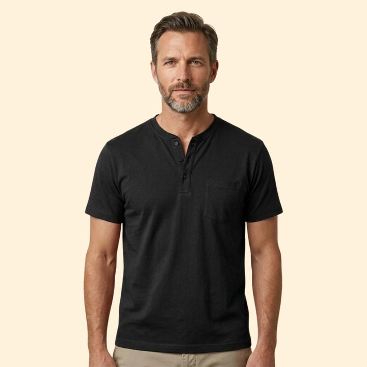 Men's Sleek Button T-shirt