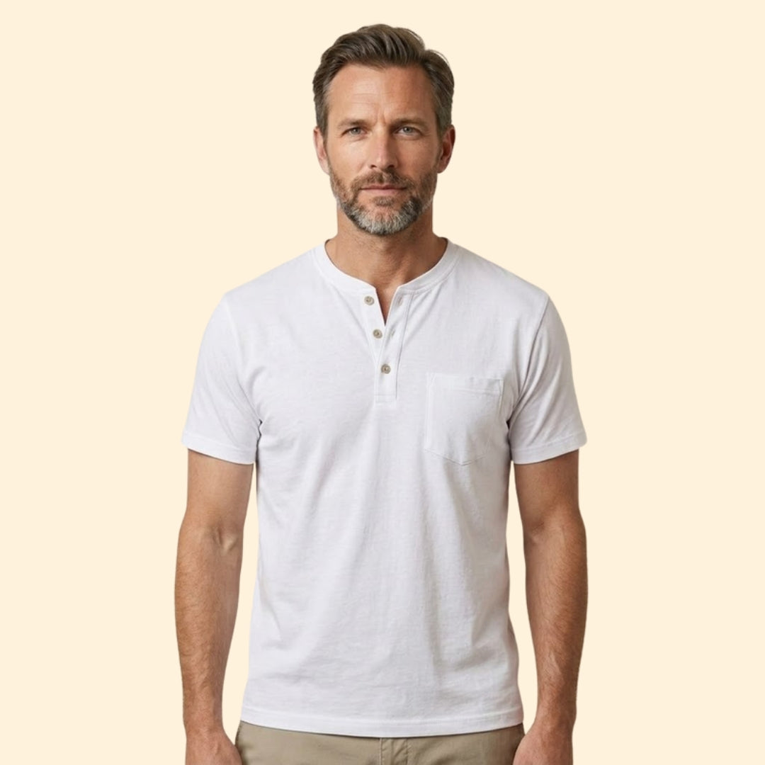 Men's Sleek Button T-shirt