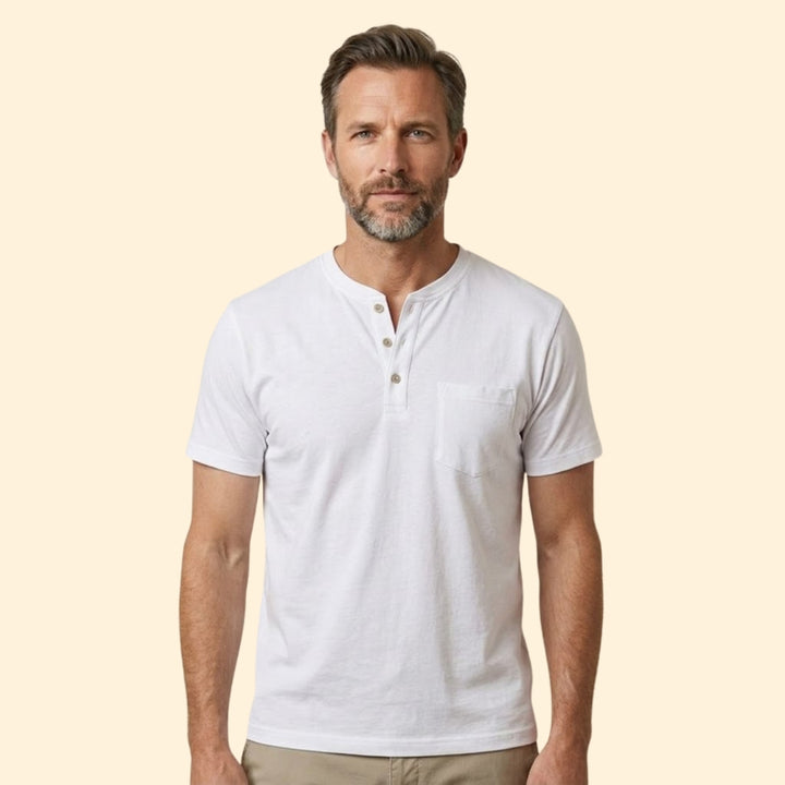 Men's Sleek Button T-shirt