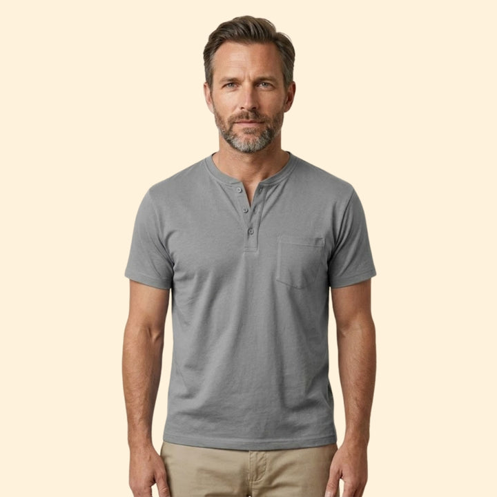 Men's Sleek Button T-shirt