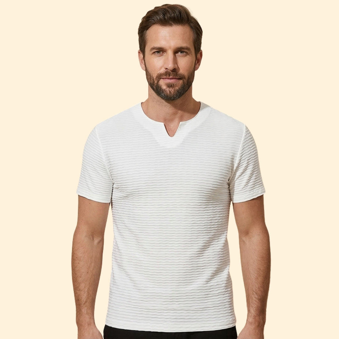 Men’s Sleek Textured T-Shirt