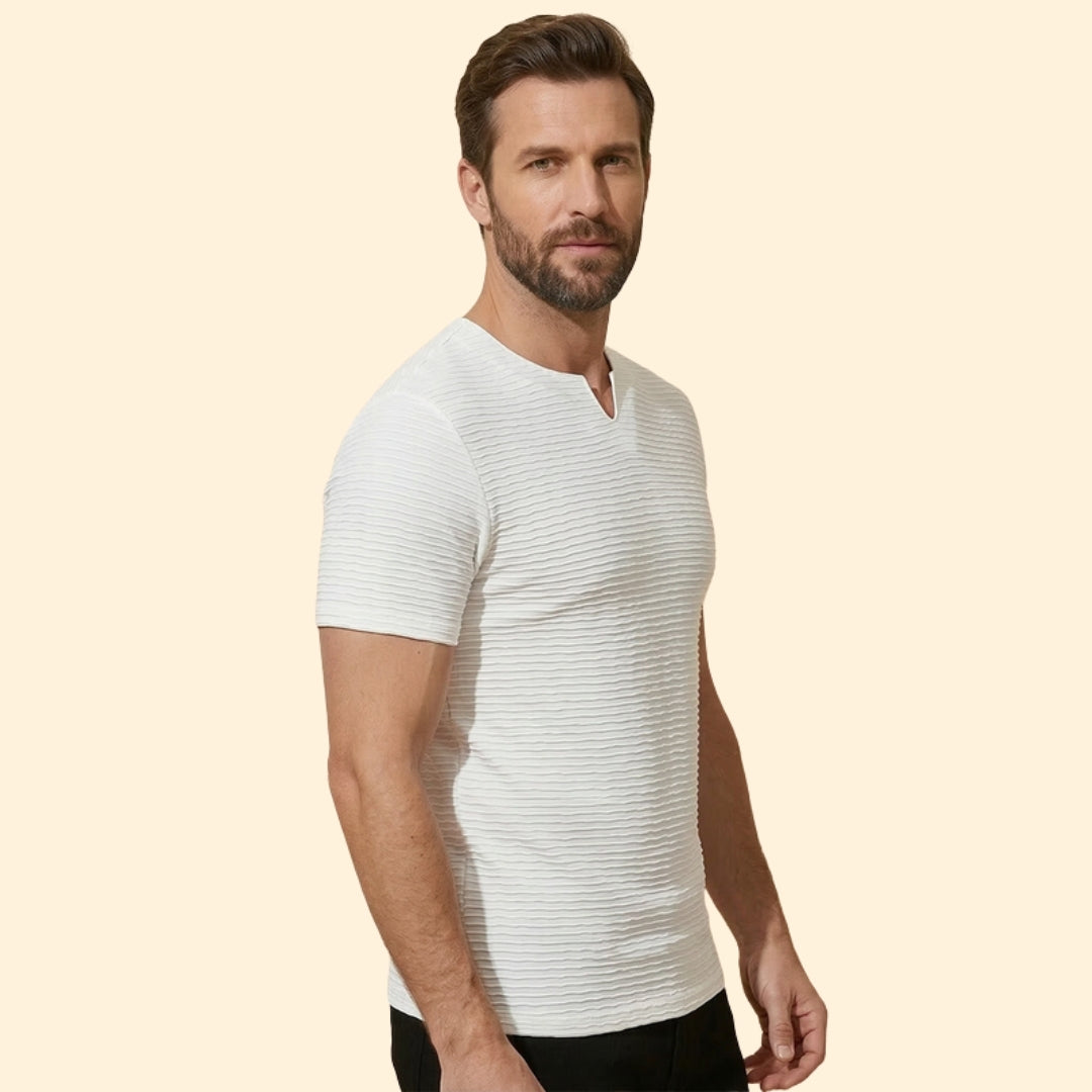 Men’s Sleek Textured T-Shirt