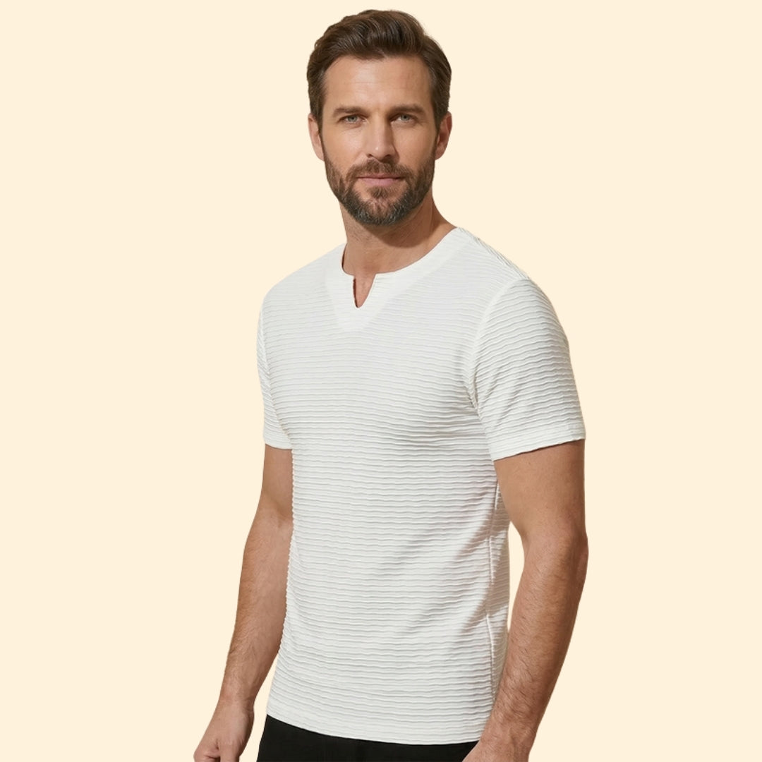 Men’s Sleek Textured T-Shirt