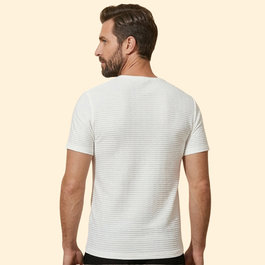 Men’s Sleek Textured T-Shirt