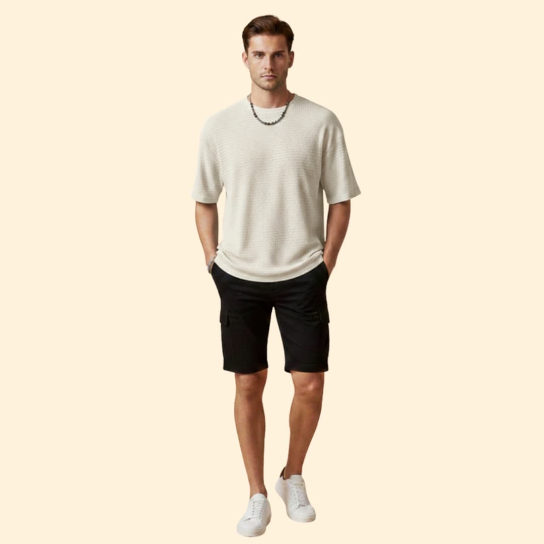 Men's Soft-Feel Textured T-Shirt