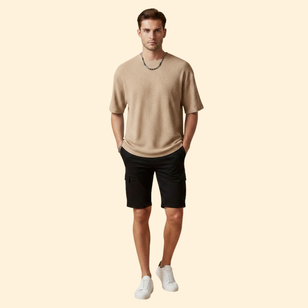 Men's Soft-Feel Textured T-Shirt