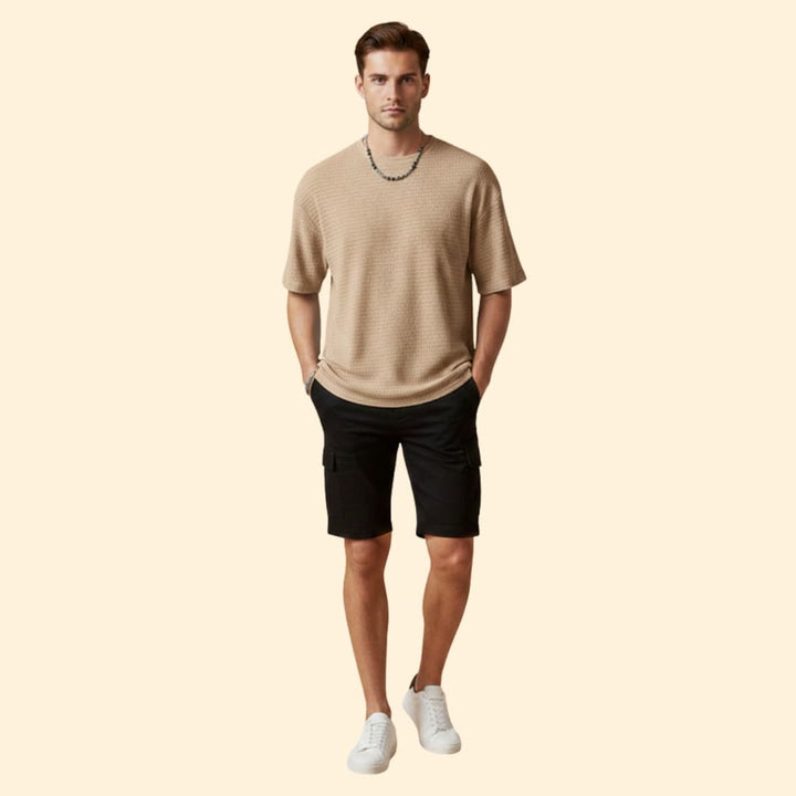Men's Soft-Feel Textured T-Shirt