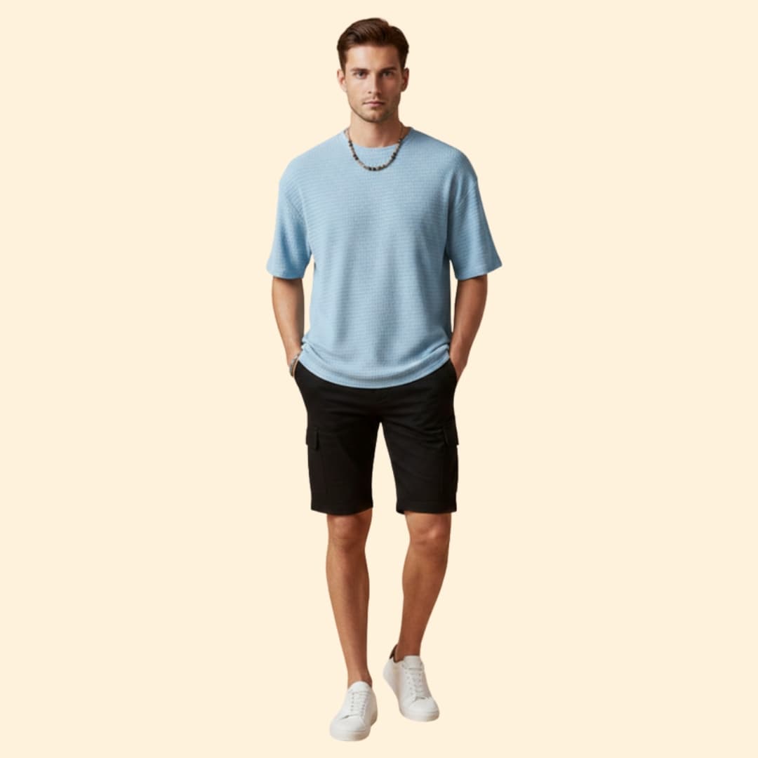 Men's Soft-Feel Textured T-Shirt
