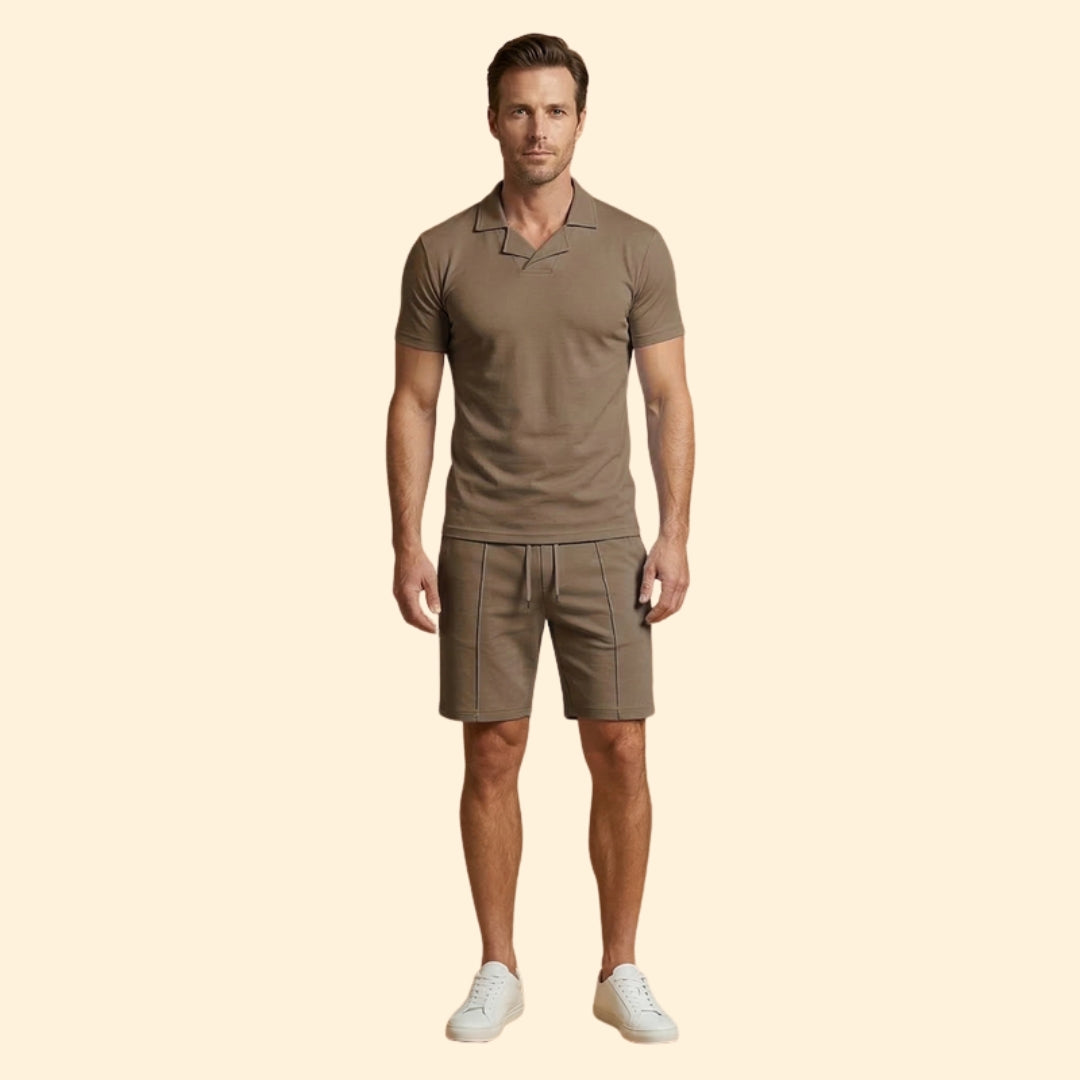 Men's Sporty Polo Set