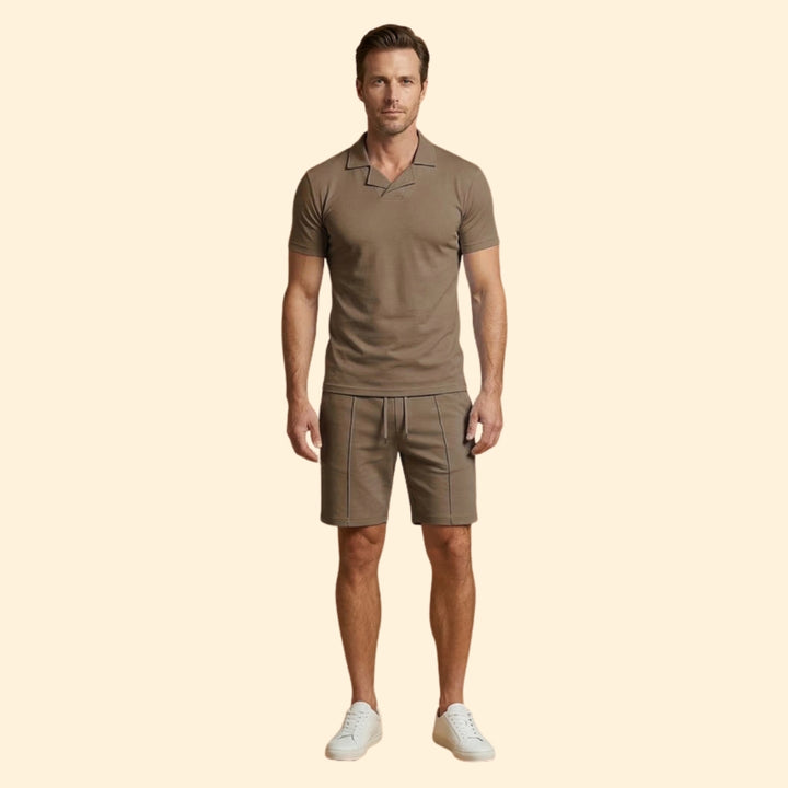 Men's Sporty Polo Set