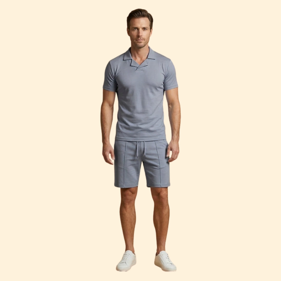 Men's Sporty Polo Set