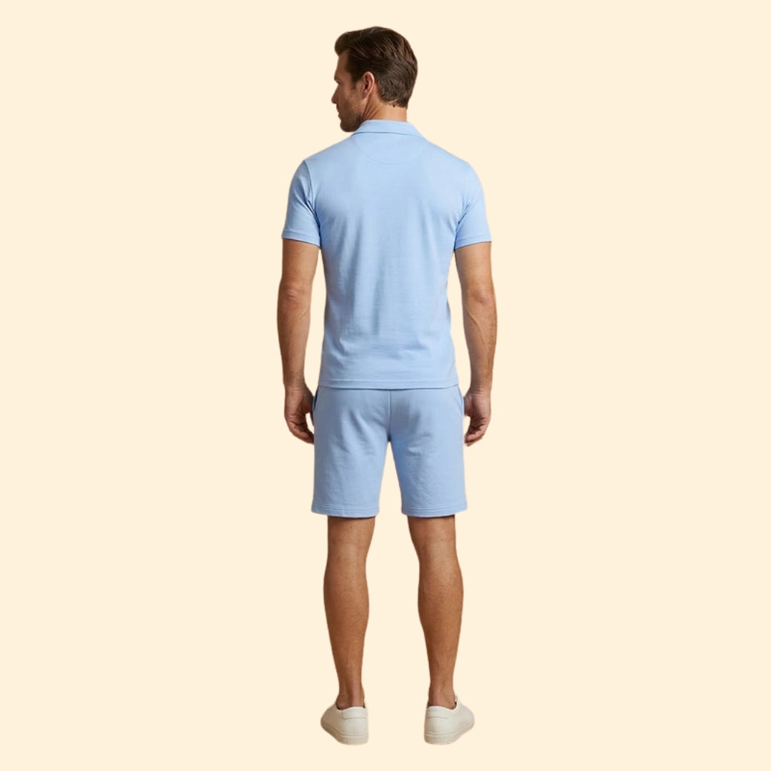 Men's Sporty Polo Set