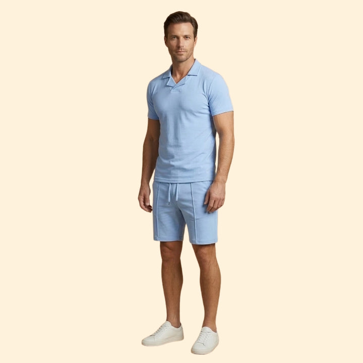 Men's Sporty Polo Set
