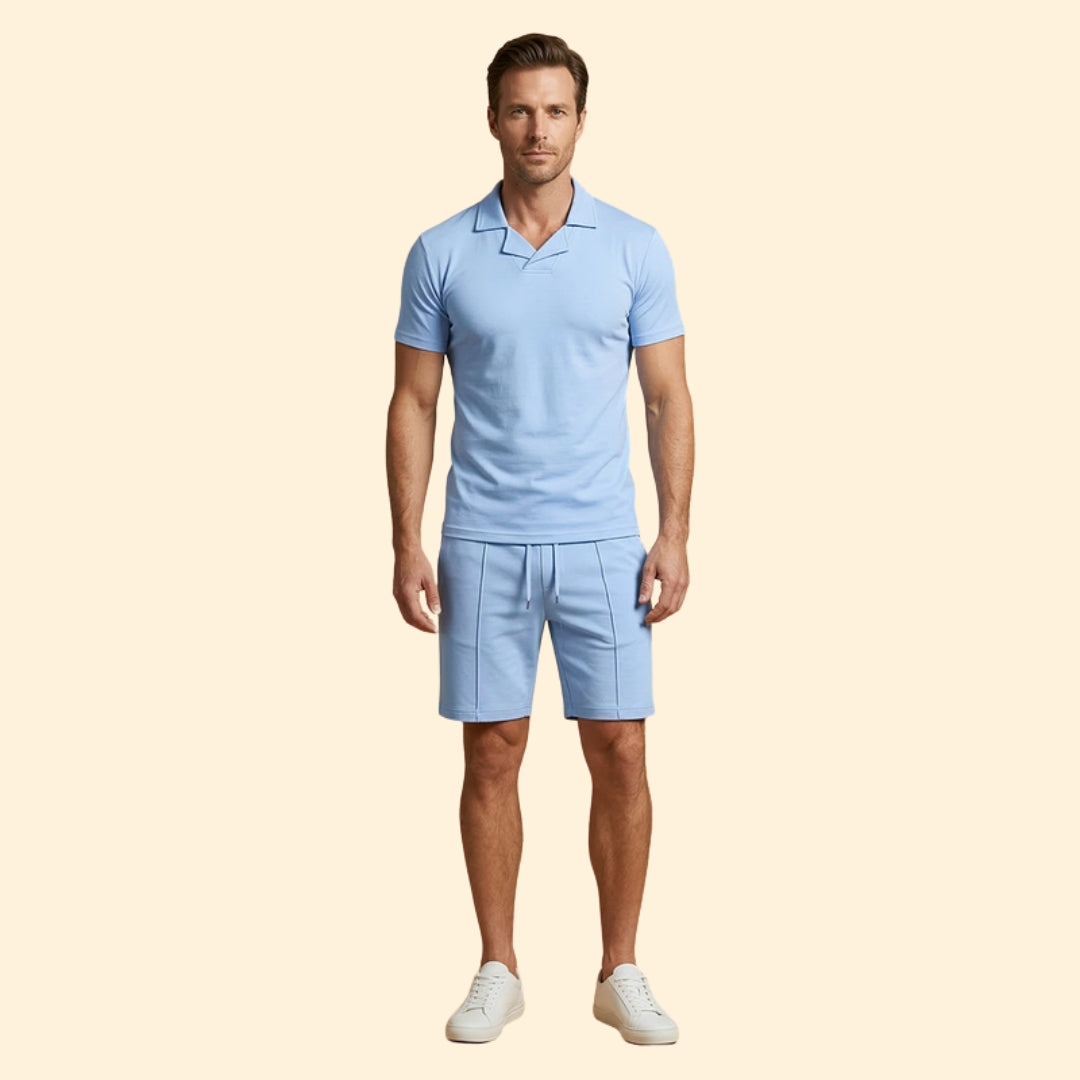 Men's Sporty Polo Set