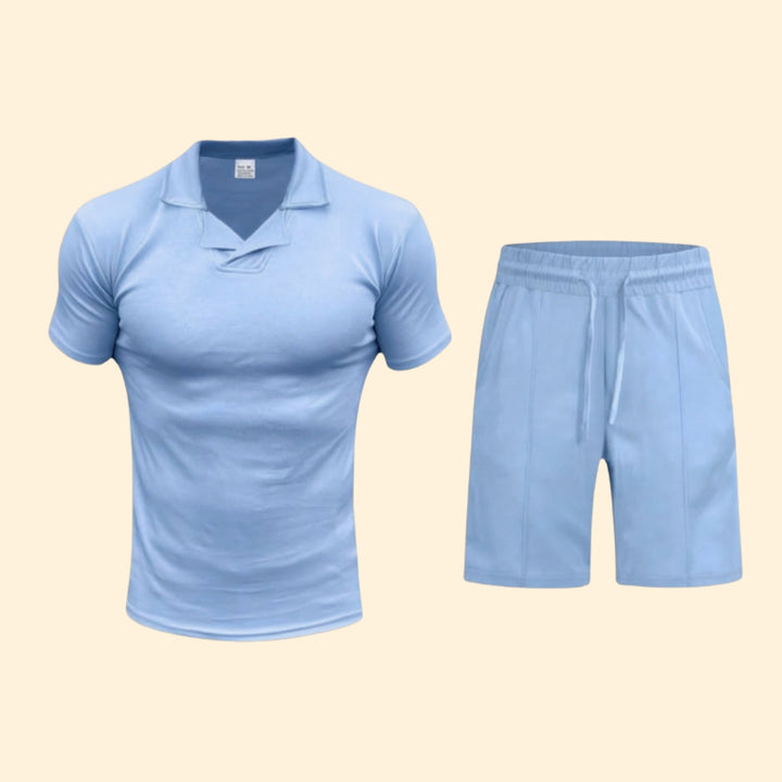 Men's Sporty Polo Set