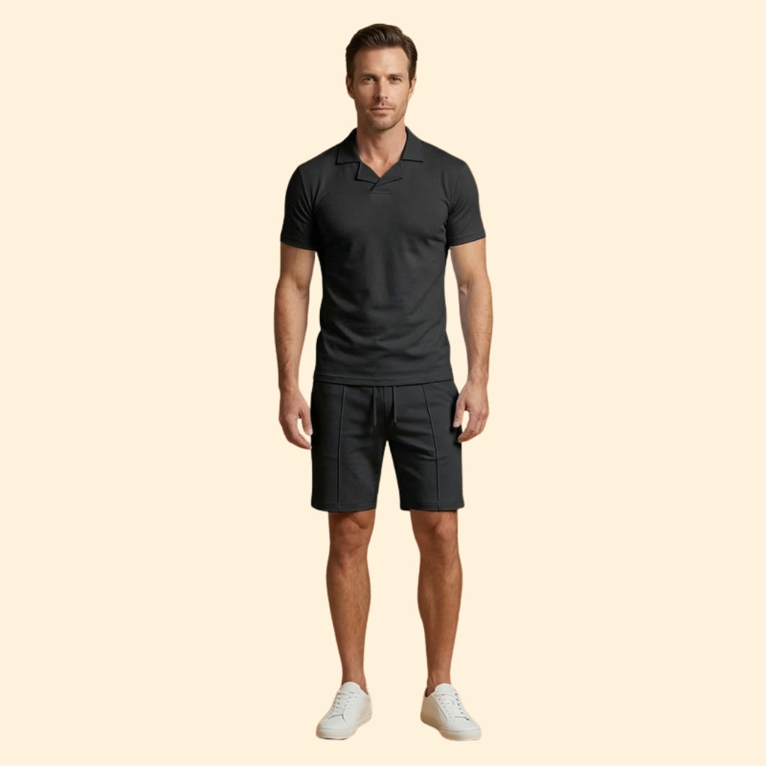 Men's Sporty Polo Set