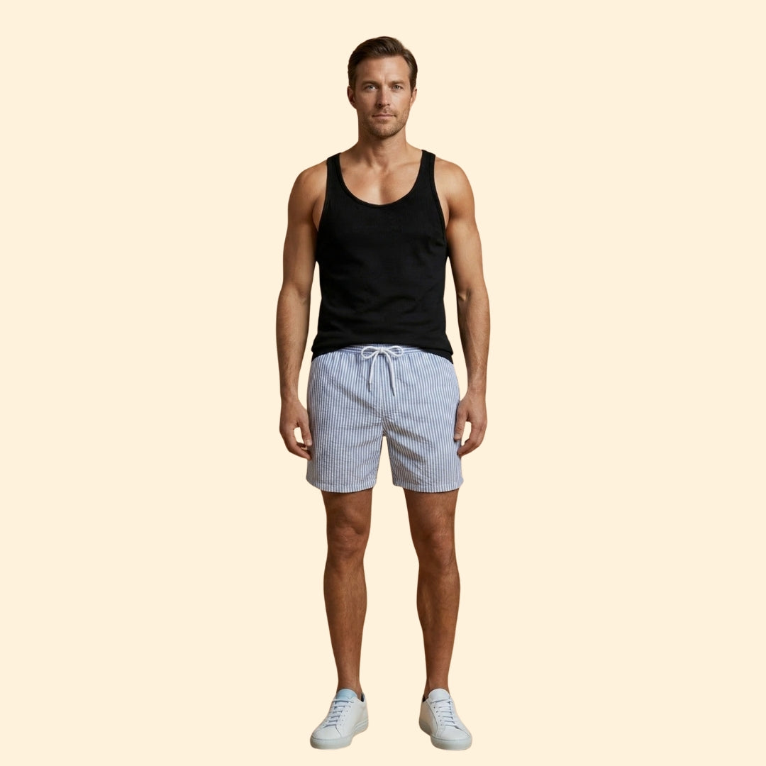Men's Striped Beach Shorts