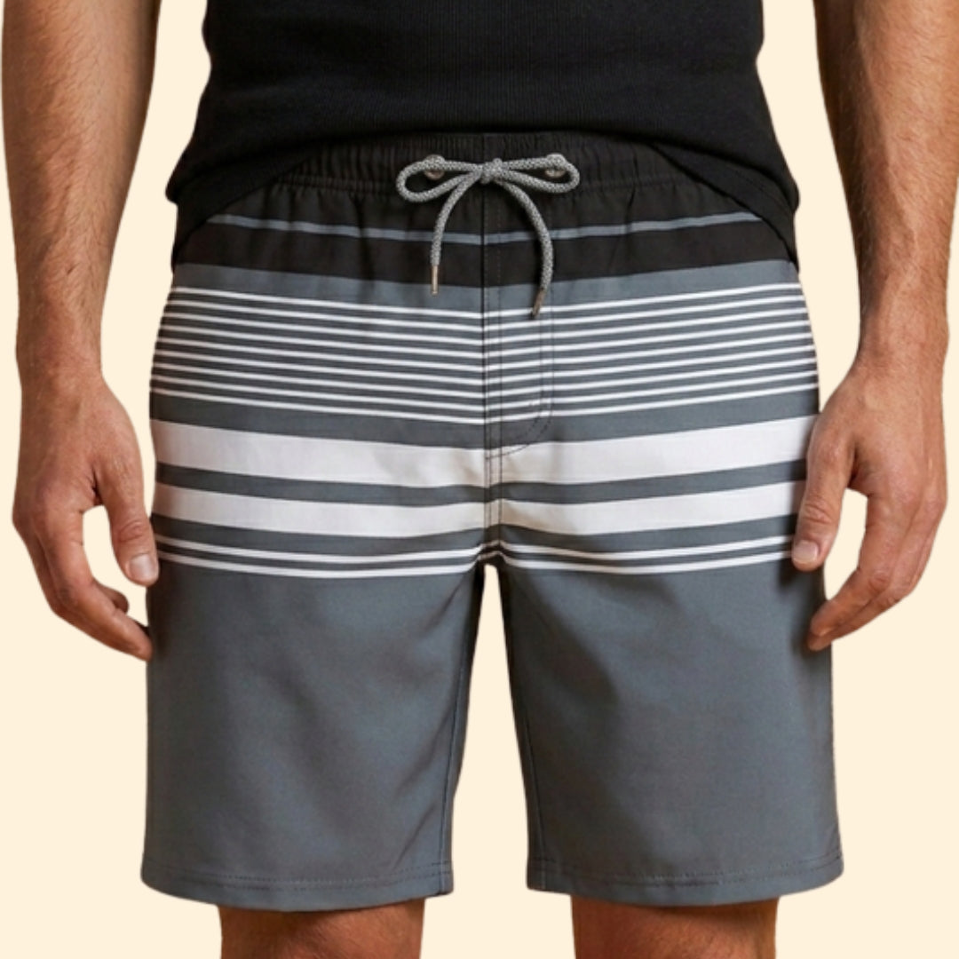 Men's Striped Beach Shorts