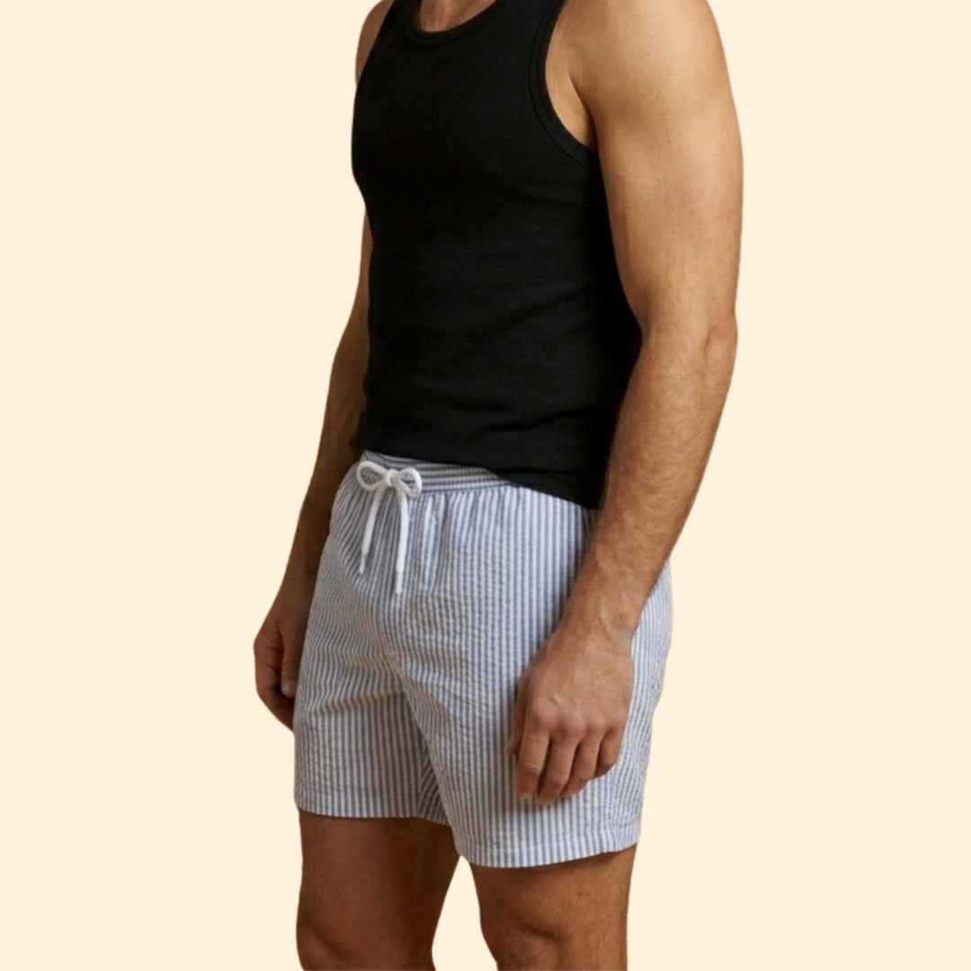 Men's Striped Beach Shorts