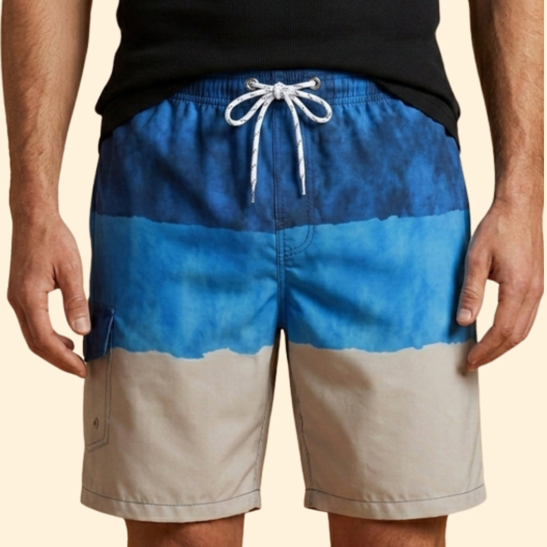 Men's Striped Beach Shorts