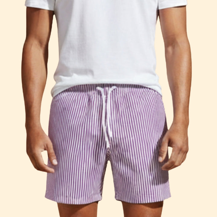 Men's Striped Beach Shorts