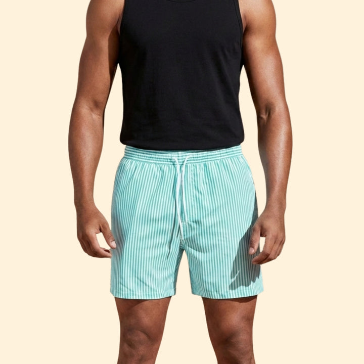 Men's Striped Beach Shorts