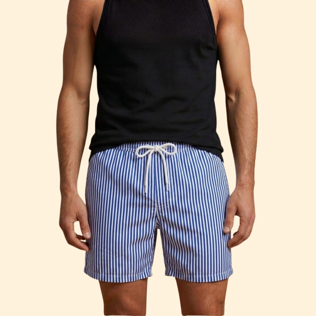 Men's Striped Beach Shorts