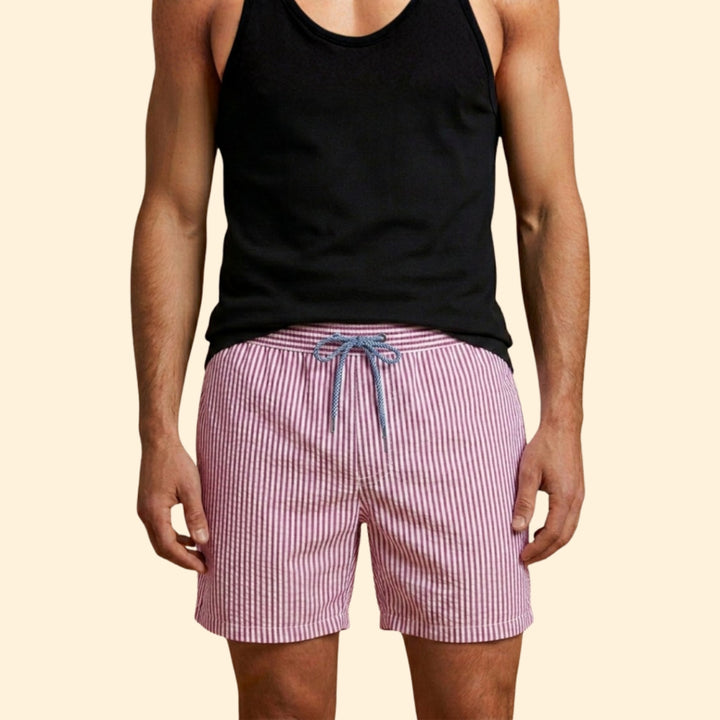 Men's Striped Beach Shorts