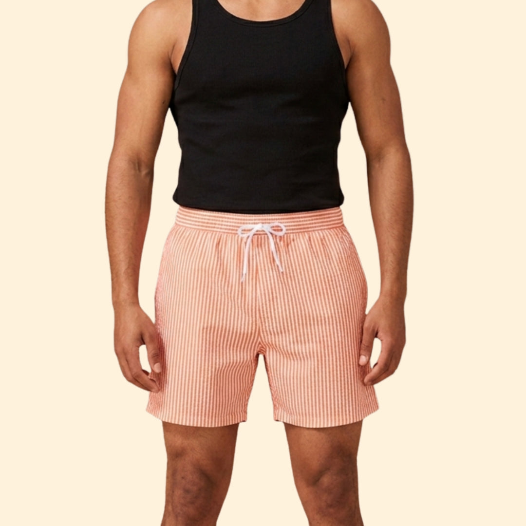 Men's Striped Beach Shorts