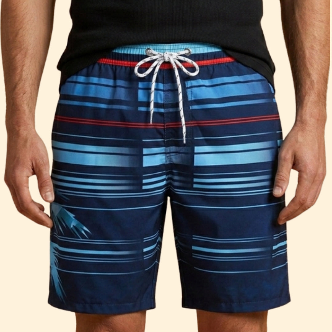 Men's Striped Beach Shorts