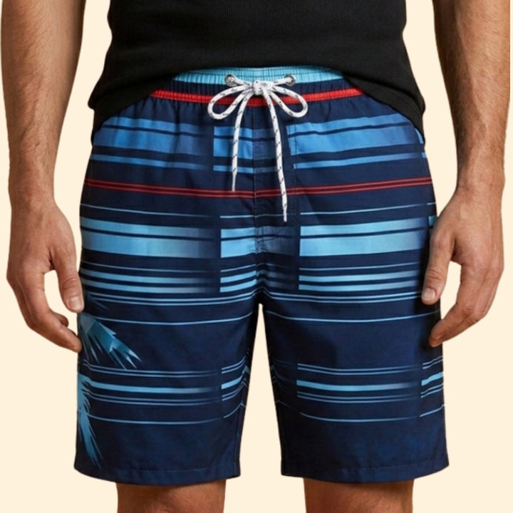 Men's Striped Beach Shorts