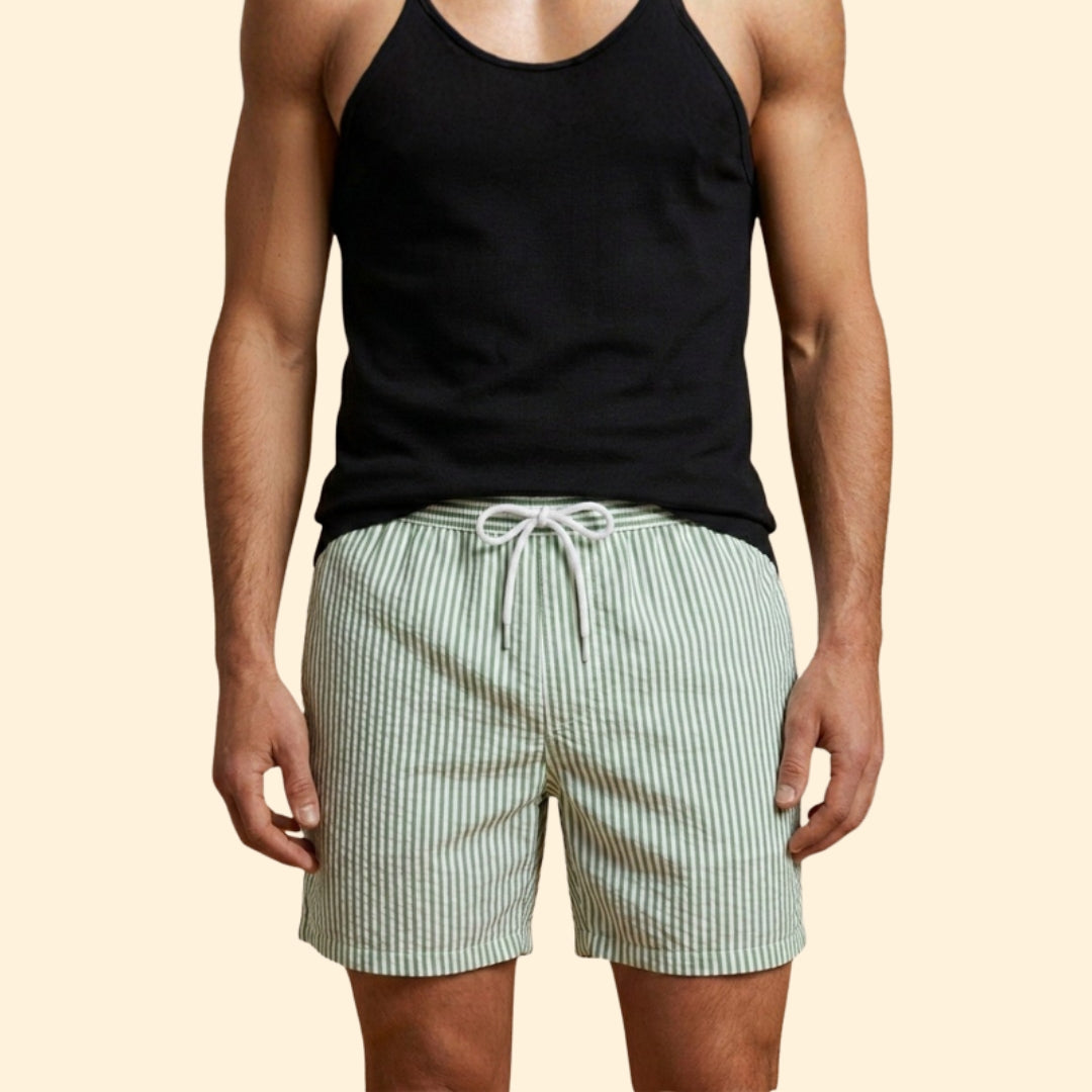 Men's Striped Beach Shorts