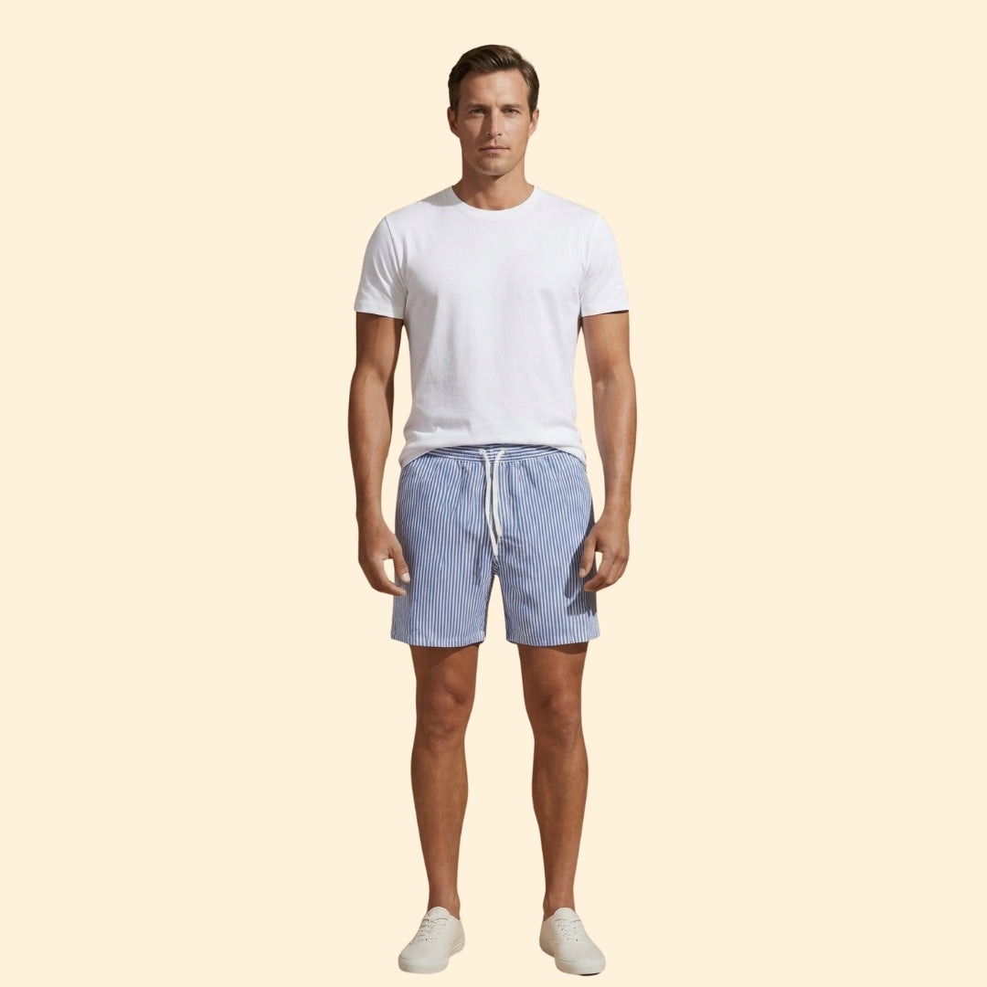 Men's Striped Beach Shorts
