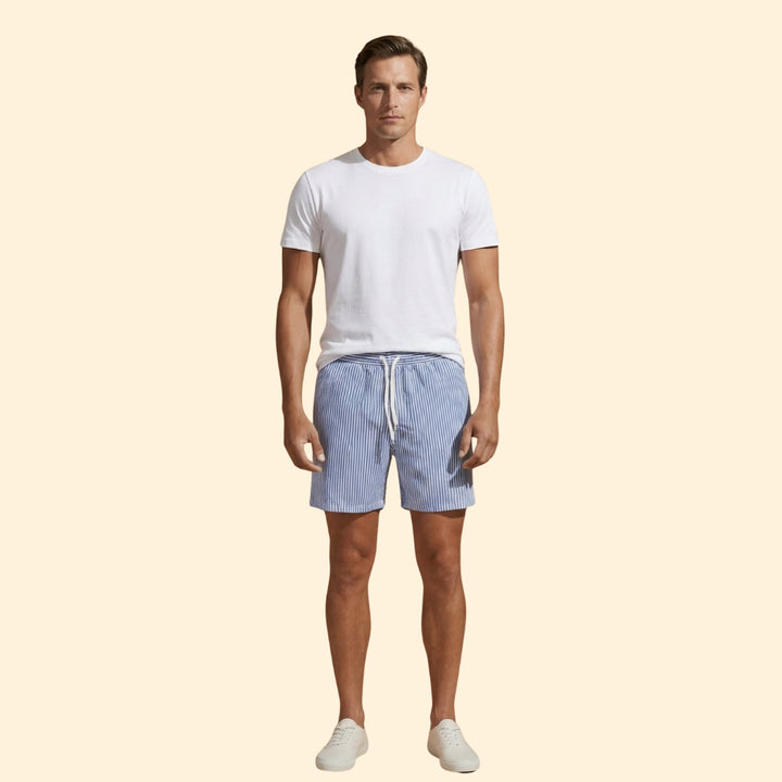 Men's Striped Beach Shorts