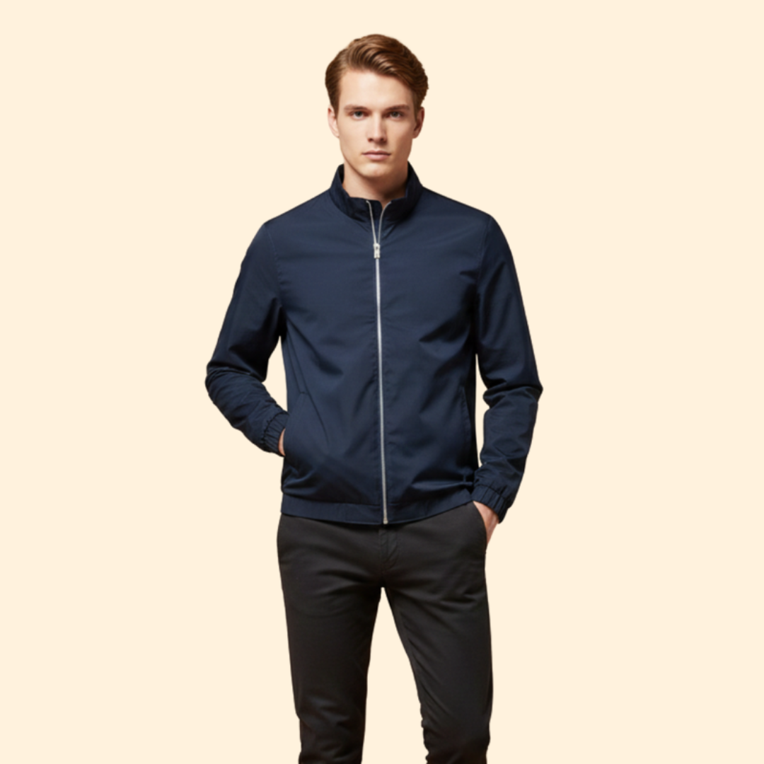 Men’s Striped Bomber Jacket