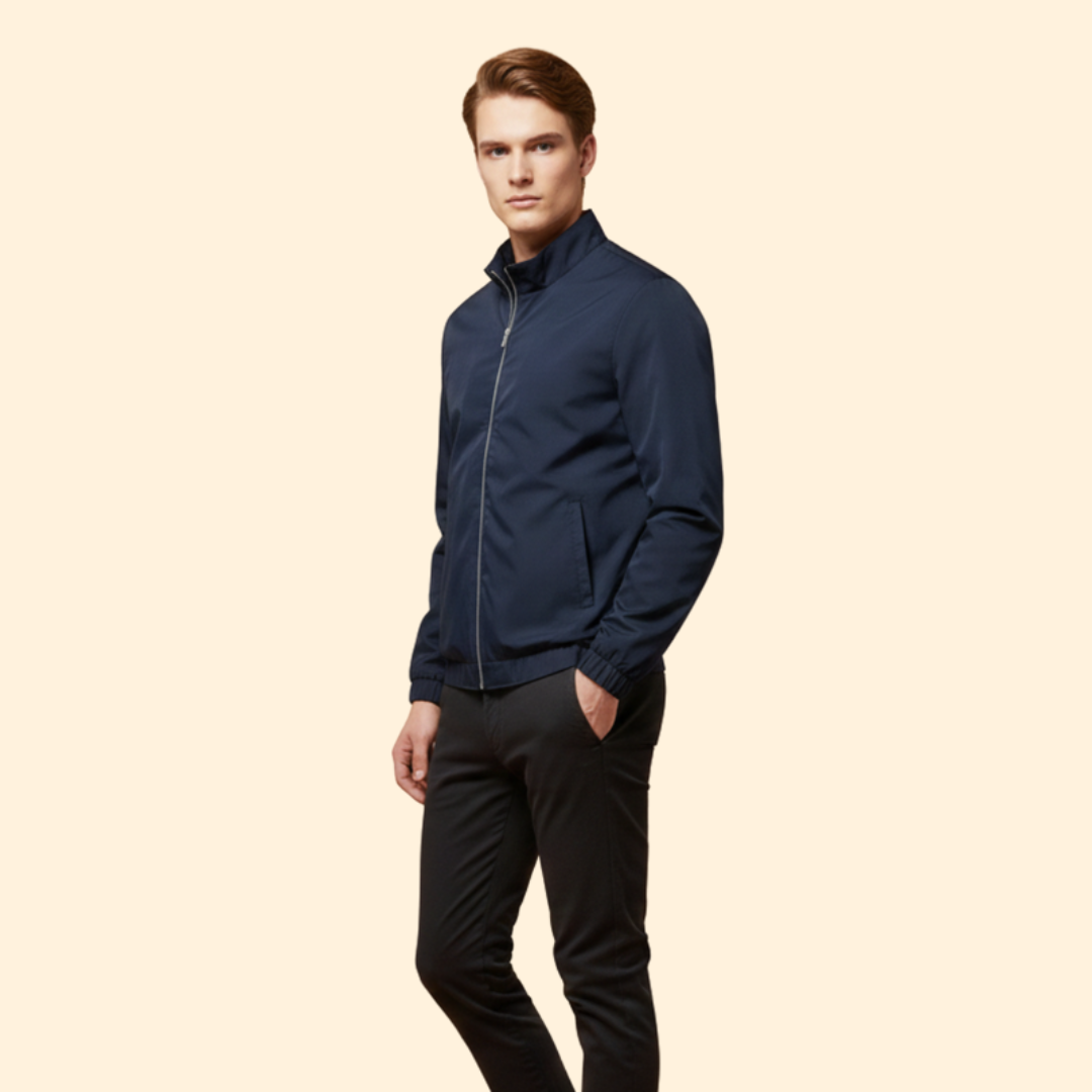 Men’s Striped Bomber Jacket