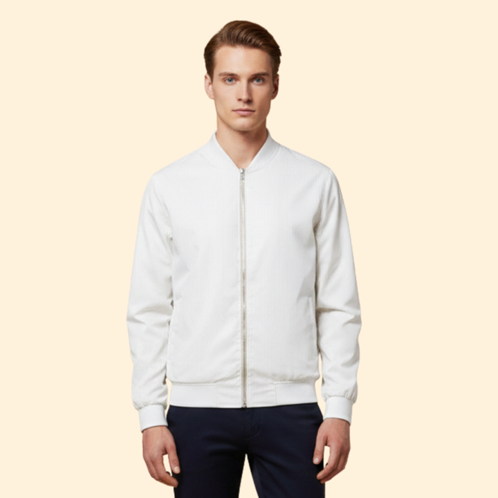 Men’s Striped Bomber Jacket