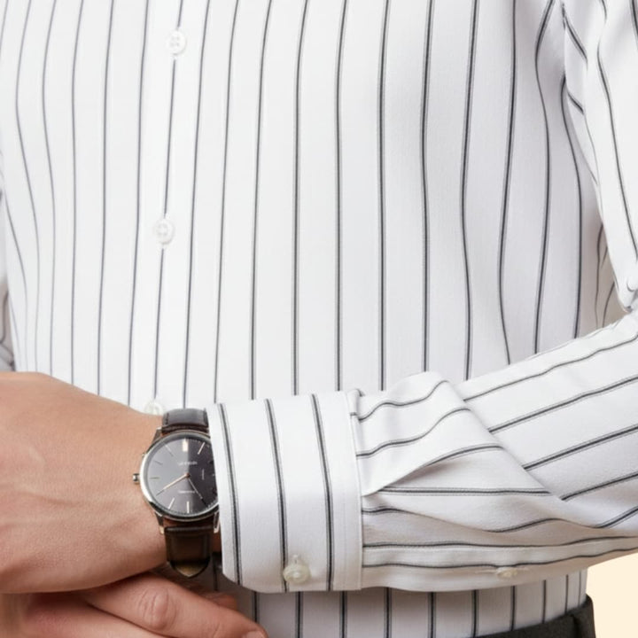 Men's Striped Button Shirt