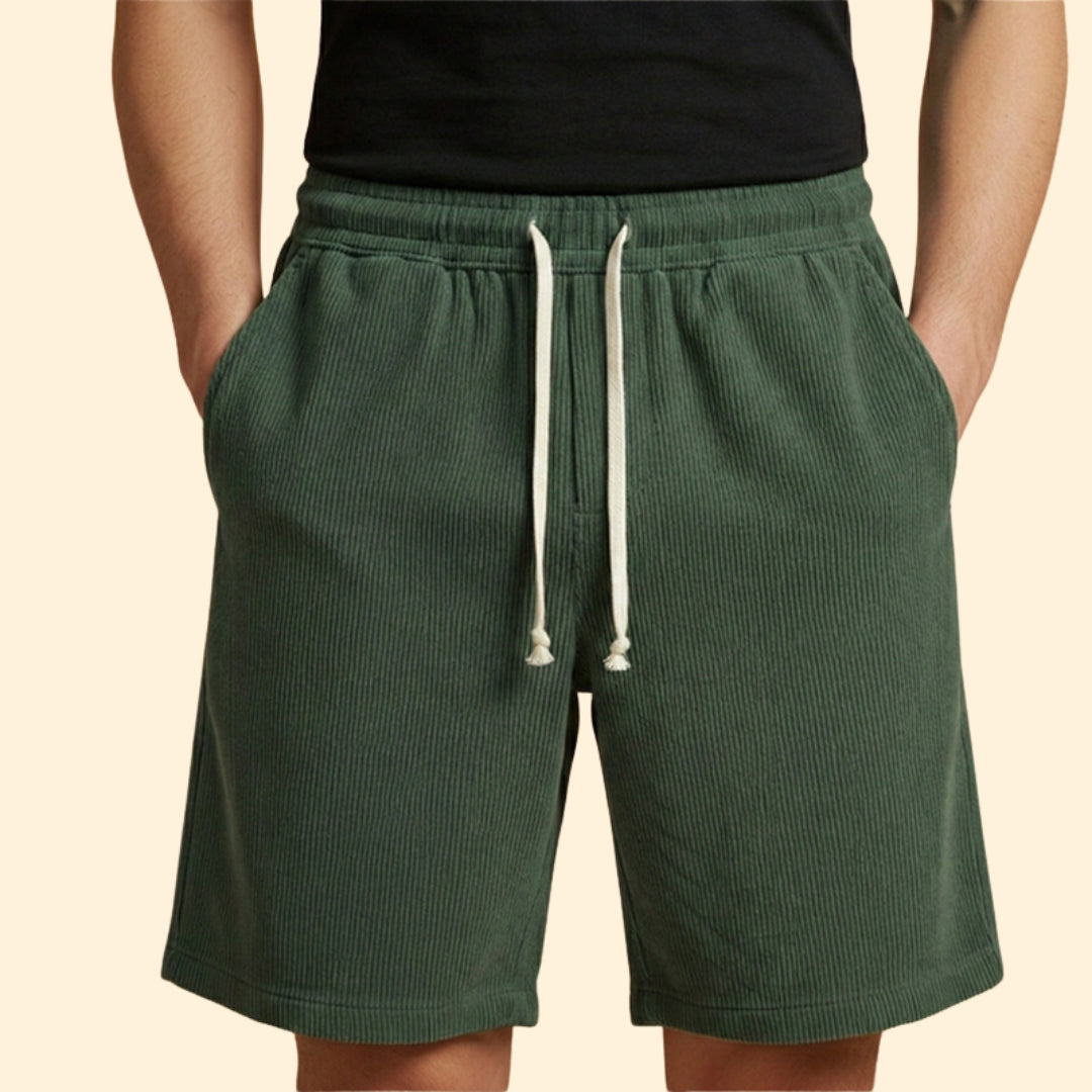 Men's Striped Drawstring Shorts