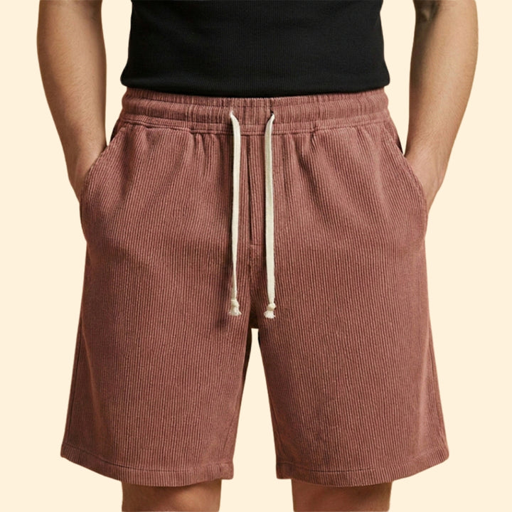 Men's Striped Drawstring Shorts
