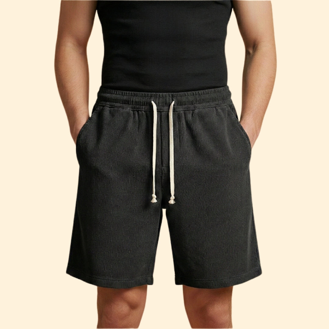 Men's Striped Drawstring Shorts