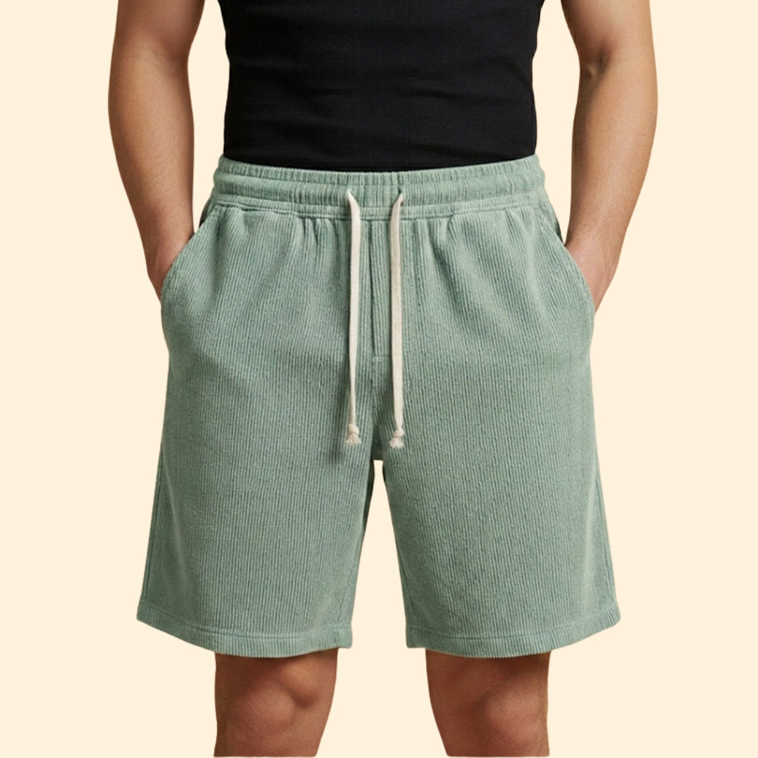 Men's Striped Drawstring Shorts