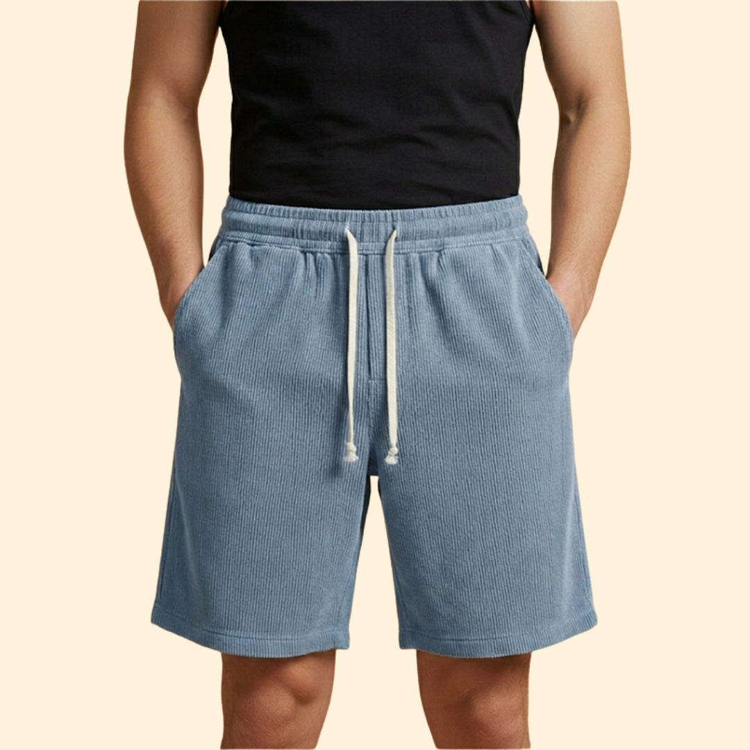 Men's Striped Drawstring Shorts