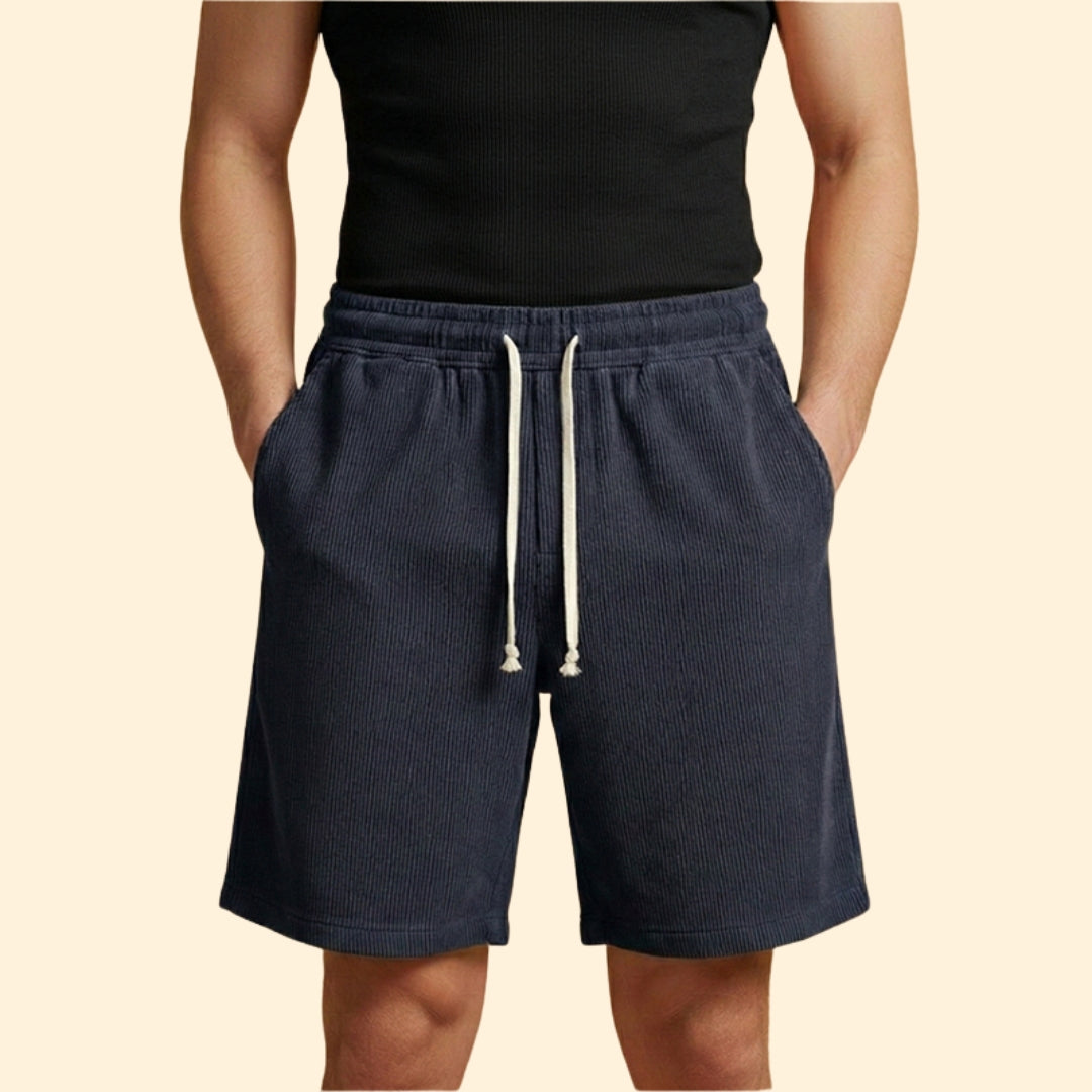 Men's Striped Drawstring Shorts