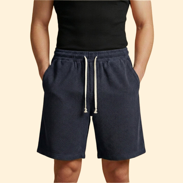 Men's Striped Drawstring Shorts