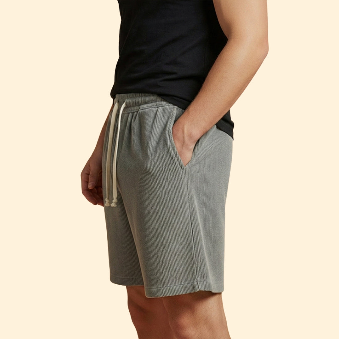 Men's Striped Drawstring Shorts