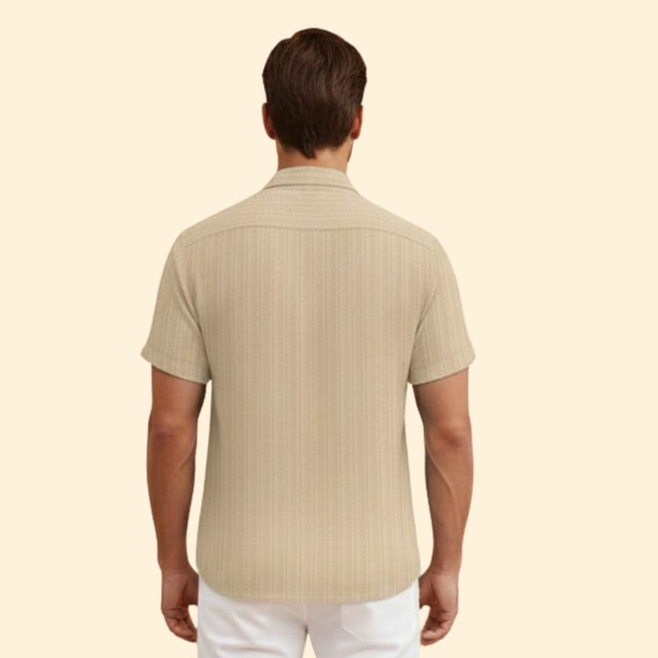 Men's Striped Short Sleeve Shirt